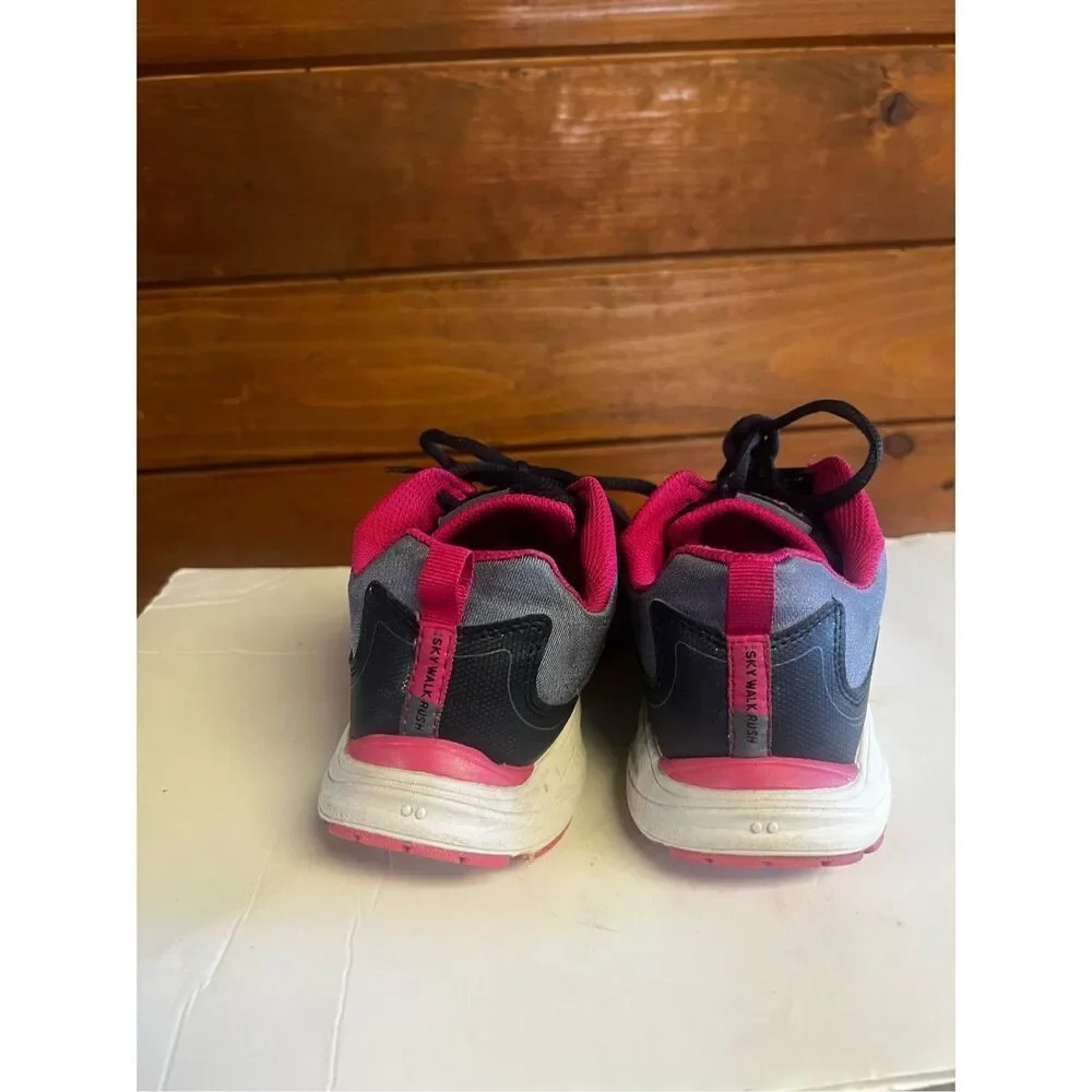 Ryka Shoes Womens Sz 8 Sky Walk Rush Sporty Low Sneakers Blue Pink Mesh Lace Up